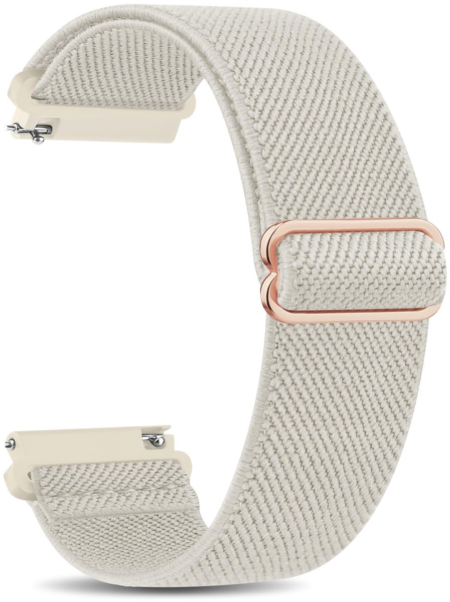 SnelShoppen - Vervangende armband 22mm voor heren en dames, elastisch nylon horlogebandje, zacht comfortabel smartwatch-accessoire met snelsluiting, i