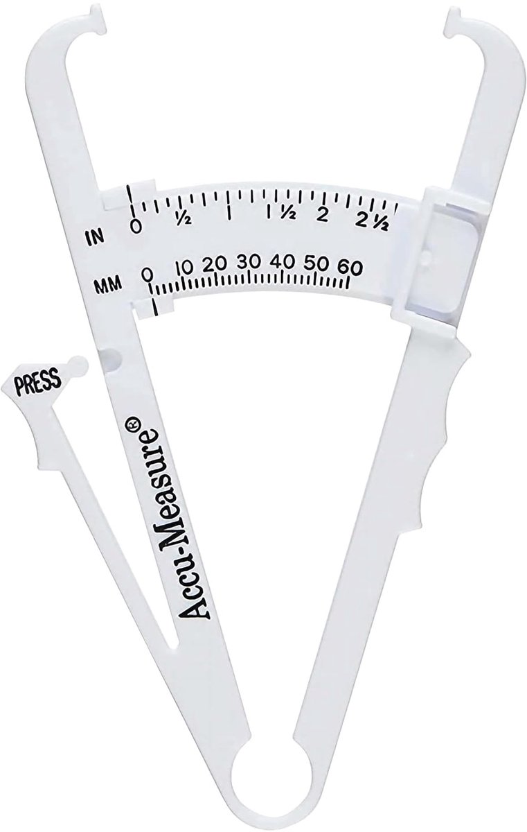 SnelShoppen - Accu-Measure Fitness 3000 Lichaamsvet Remklauw, Precisie Vetmeting, Handheld, Compact, Voor Thuisgebruik, Fitness, Gezondheid, Blauw