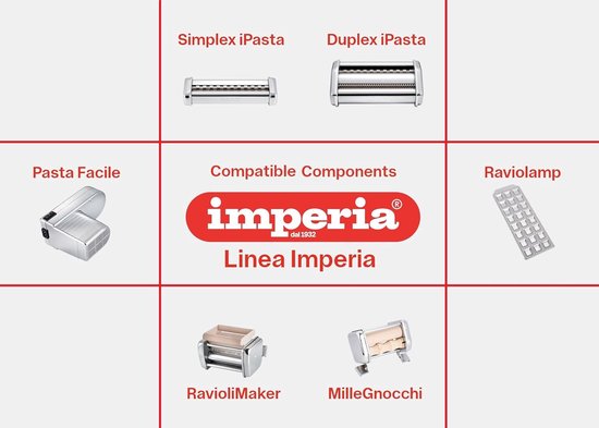 Pastamachine Staal - Verse Pasta Maker - Zelf Pasta Maken - 100% Gemaakt in Italië - 150 mm Breed - Chroom van Pastamachine — afbeelding 4