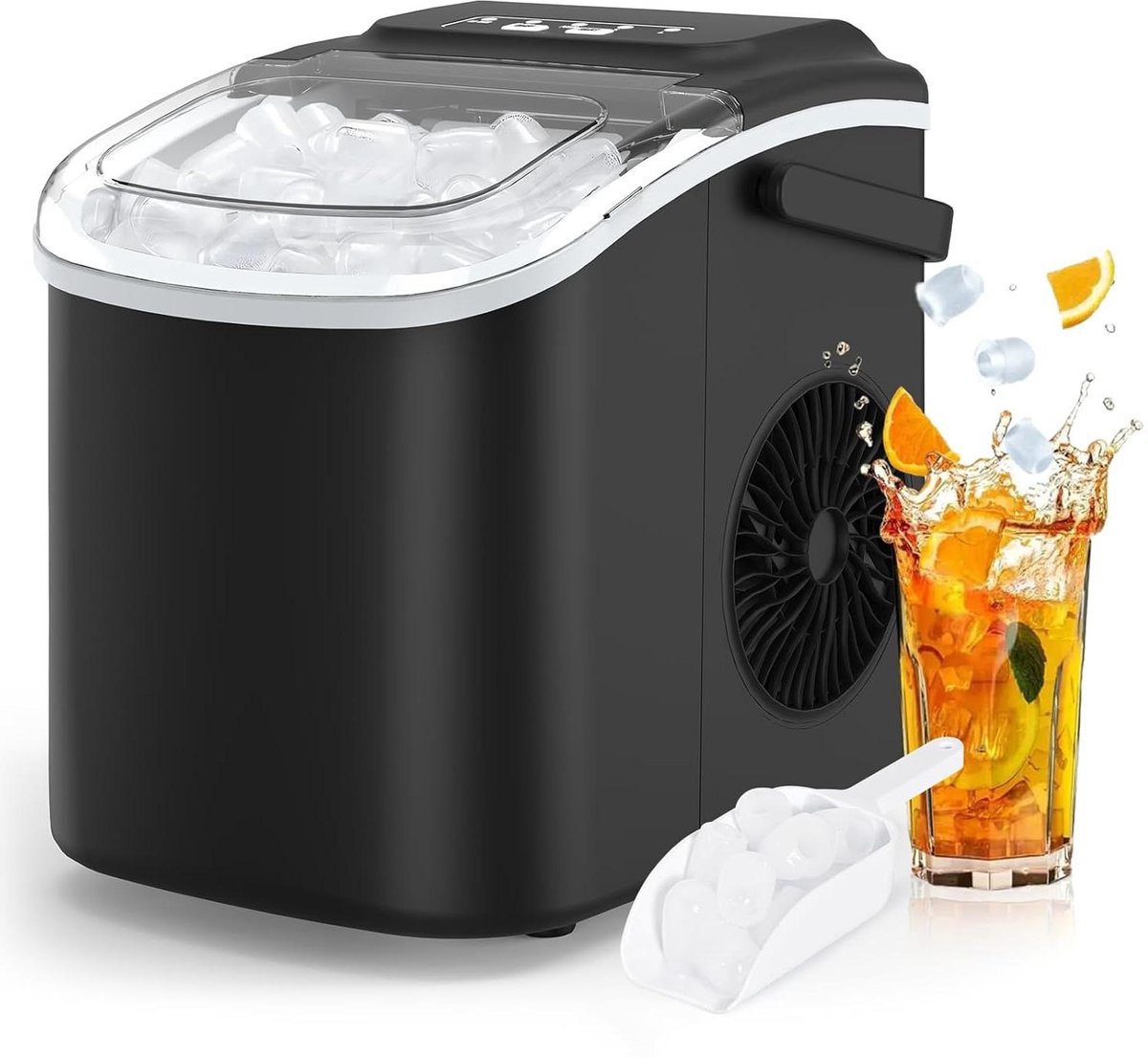 IJsmaker - IJsblokjes machine - Drankjes Koelen - Zelfreinigend functie - 12kg per dag - Zilver