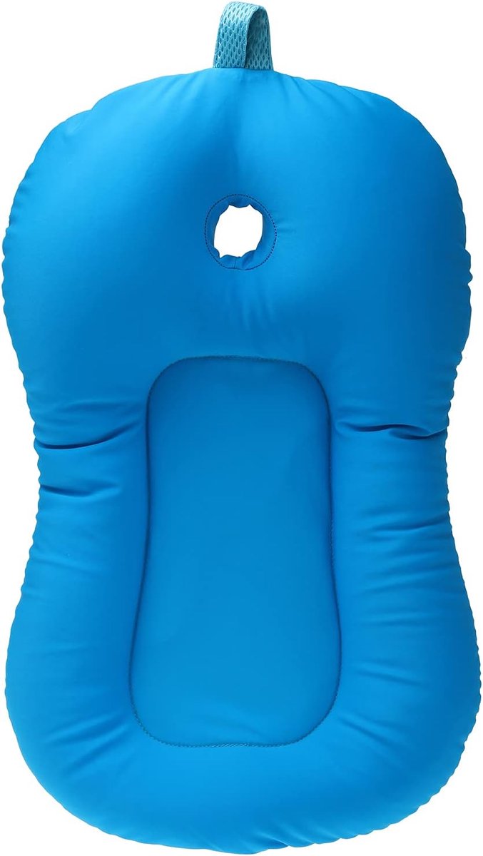 SnelShoppen - Baby Badpad Opvouwbaar - Comfortabele Badkuip Kussen voor Pasgeborenen - Ondersteunende Badstoel voor Kinderen - Blauw - Ideaal voor Bab