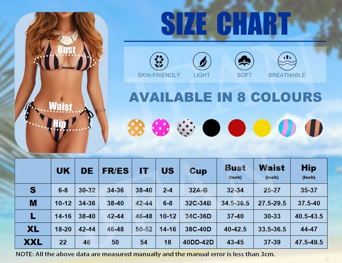 SnelShoppen - Dames Bikinisets, Tweedelige Badkleding met Haltertop en Driehoeksbikini, Rood, Slip met Striksluiting, Maat S voor Strand en Zomer