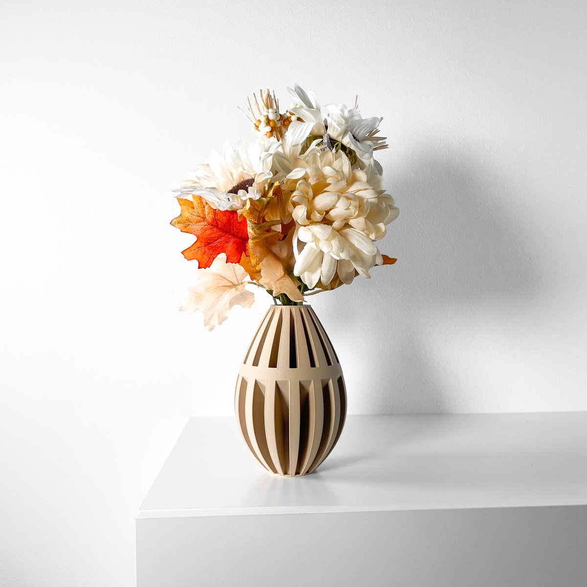 Skushy Vaas Dansi - Geschikt voor Bouwbloemen - Japandi Designvaas voor Droogbloemen en Kunstbloemen - Sculpturale Decoratieve Vaas - Moderne Woondecoratie