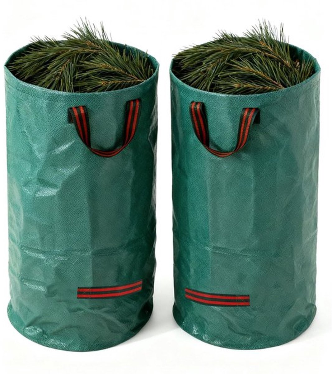 Tuinafvalzak 120L - Set van 2 - Opvouwbaar - Stevige Handvatten - Lichtgewicht - Robuust Materiaal - Afvalzak
