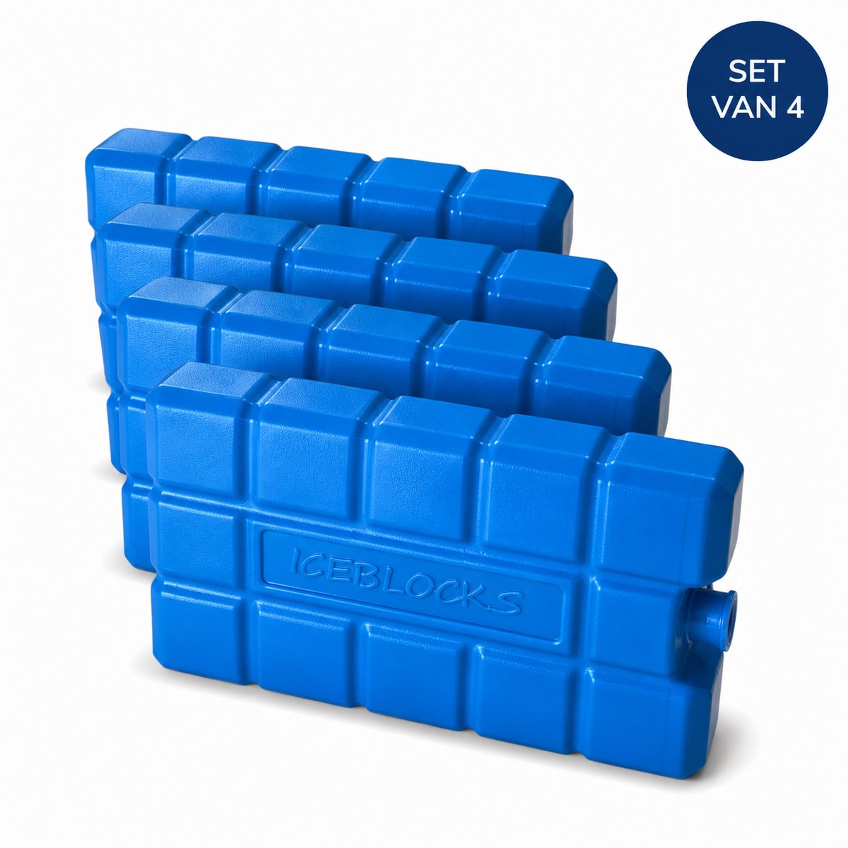 Benza – Koelelementen Set van 4 – 400 gram per Stuk – 340 ml Koelvloeistof – Voor Koelbox en Koeltas - Herbruikbaar