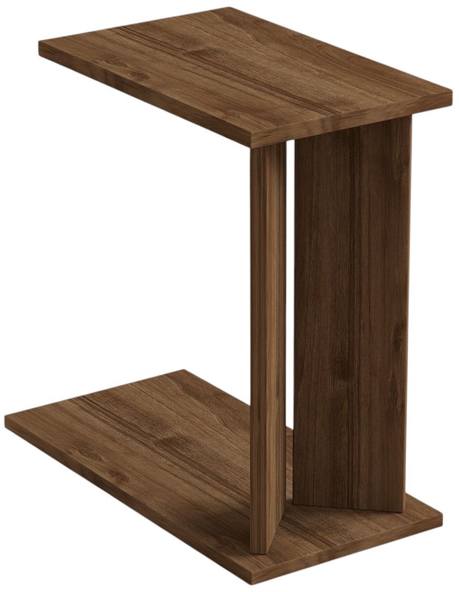 Asir - Bijzettafel - Okkernoot - 30 x 56 x 6,5