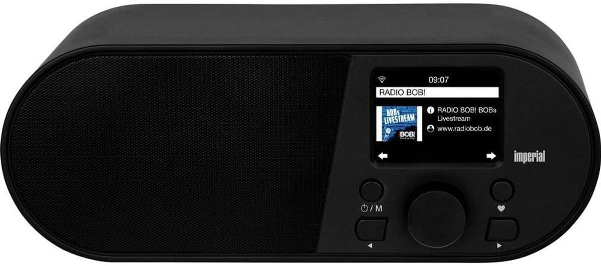 SnelShoppen - Internet Radio WiFi, Media Player, USB, DLNA, Kleuren Display, Alarmklok, App Besturing, Compact voor Keuken, Kantoor, Thuisgebruik, Zwa