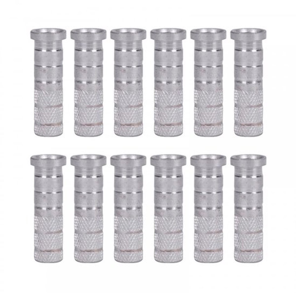 12 Stuks Aluminium Pijlen Inserts voor Boogschieten