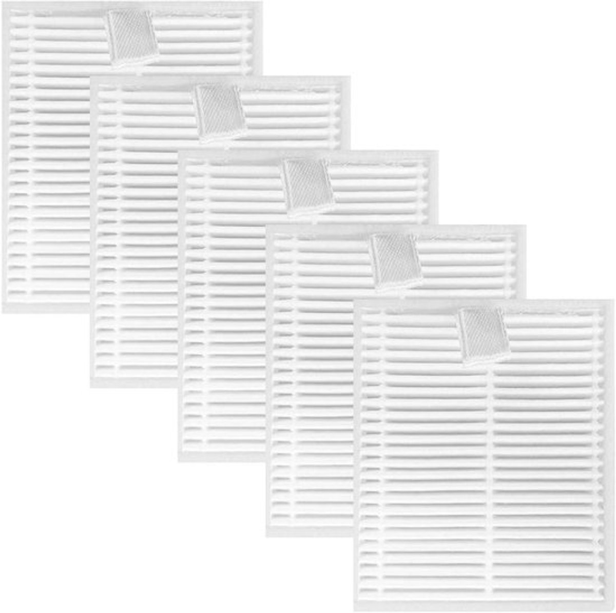 HEPA-filter 5 stuks - Vervangende Filteraccessoires - Geschikt voor Roborock Q7 M5/Q7 L5 - Herbruikbaar/Washable - Filtert 99,98% van de Deeltjes - Stofzuigerfilter