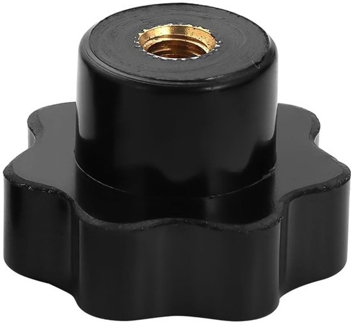 Sterknop 10 Stuks - Zwarte Kunststof - M12 Draaddiameter - Hoogwaardig Materiaal - Comfortabele Grip - Totale Hoogte 32,4 mm - Handgreep