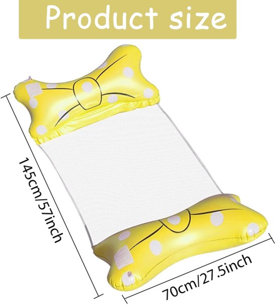 Luchtbed 4-in-1 - Opblaasbare Waterhangmat - Zwembadhangmat - Ligstoel - Drijvende Strandligstoel - Duurzaam PVC Materiaal