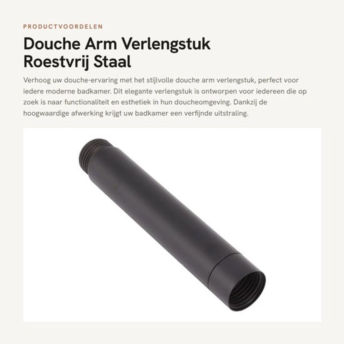 Douche Verlengstuk Roestvrij Staal - Douche Arm - Moderne Verlengpijp - Elegante Douche - Brede Compatibiliteit - Fijn Vakmanschap - Douchearm