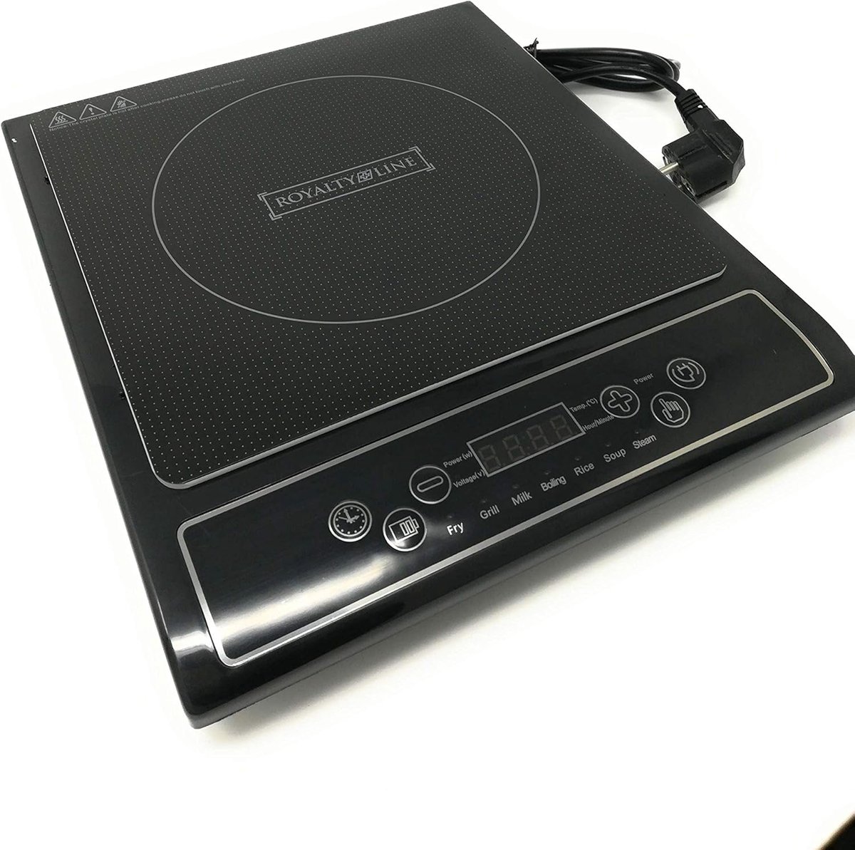 SnelShoppen - Portable inductiekookplaat 2000W - Elektrische kookplaat - Inductiefornuis 270°C - Compact en lichtgewicht - Geschikt voor camping, fees