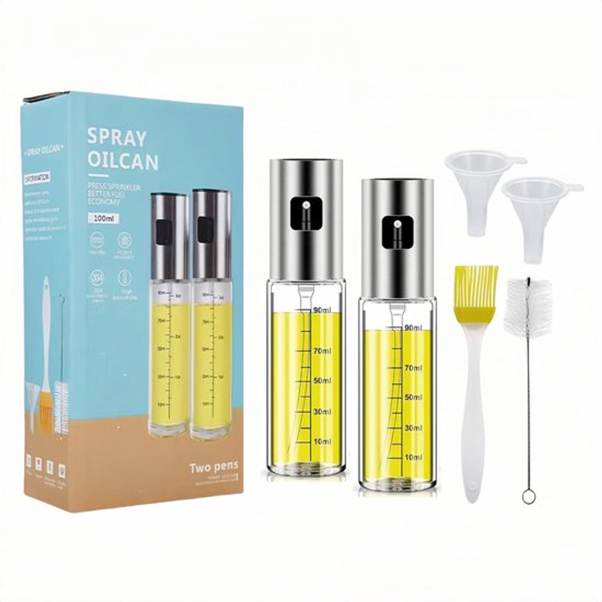 Oliesproeier - Tweedelige Set - Plantenspuit - Spuitfles - Sprayflacon - 1 Stuks - Sprayfles