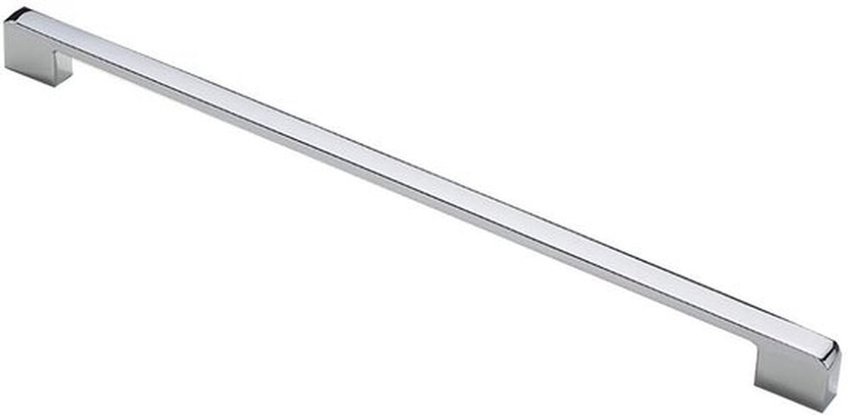 Handvat Ergonomisch Ontwerp - Zinklegering - Heldere Chroom Kleur - 331mm x 12mm x 23mm - Gat Afstand 320mm - Ideaal voor Deuren en Kasten - Deurgreep