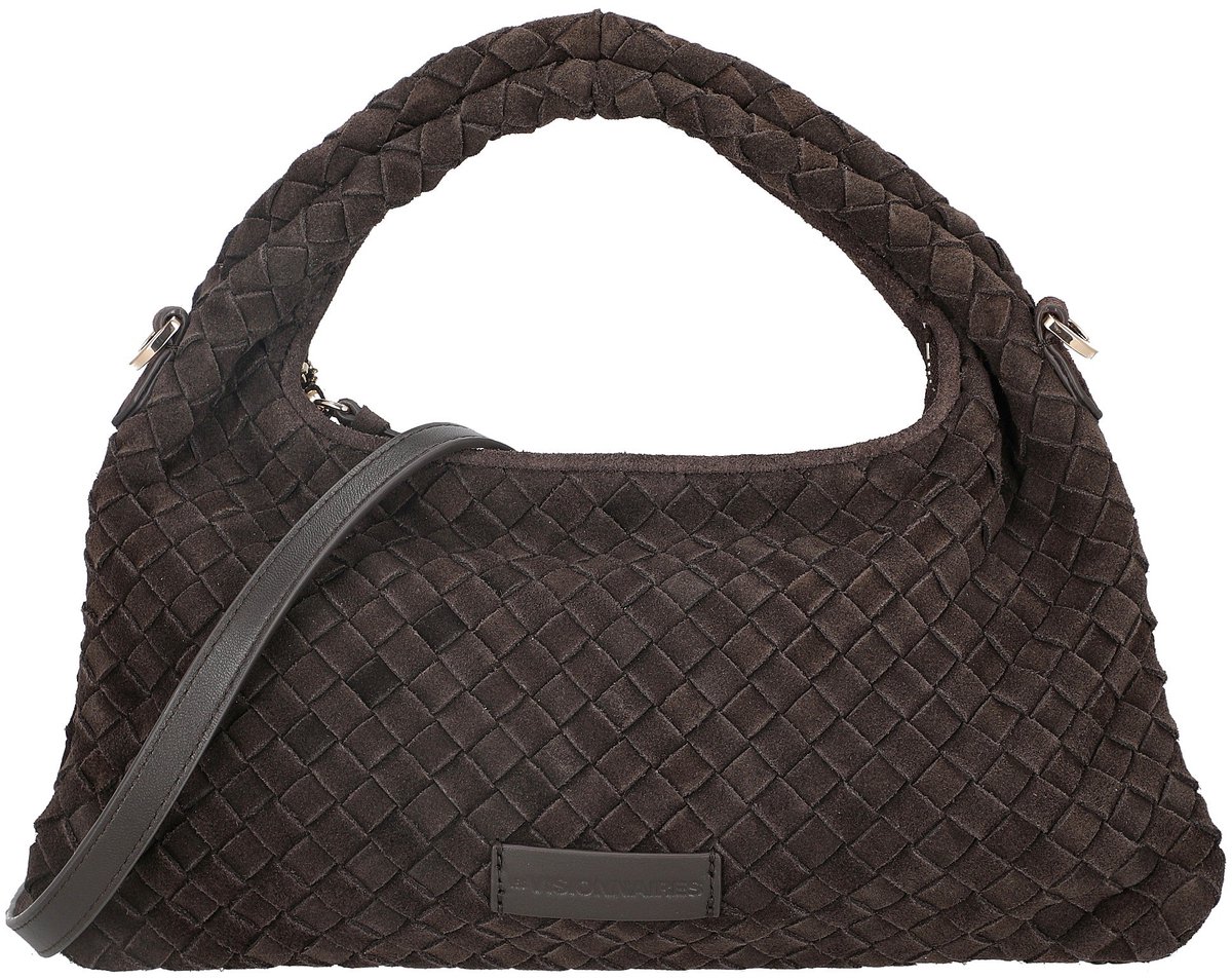 Les Visionnaires Sadie Weave Cozy - Schoudertas 39 cm (dark brown)