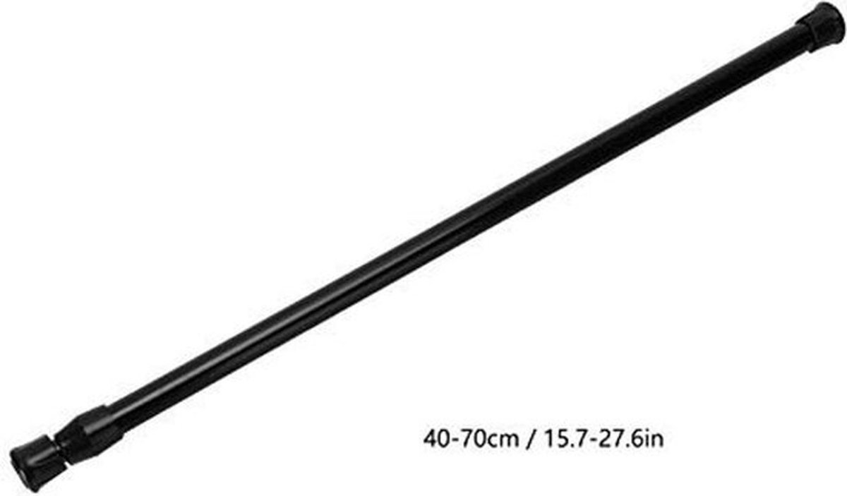 Douchegordijnstang Uitschuifbaar - Antislip - Geen Boren - 40-70 cm - Diameter 1,3 cm - Eenvoudige Installatie - Gordijnroede