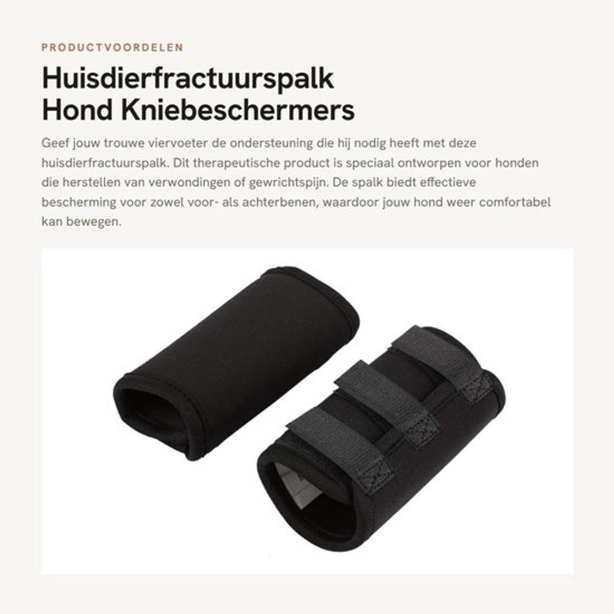 Fractuurspalk Hond - Gewrichtsherstelverband - Kniebeschermers - Orthopedische Bescherming - Hondenbeenbrace - Hulpstabilisatie