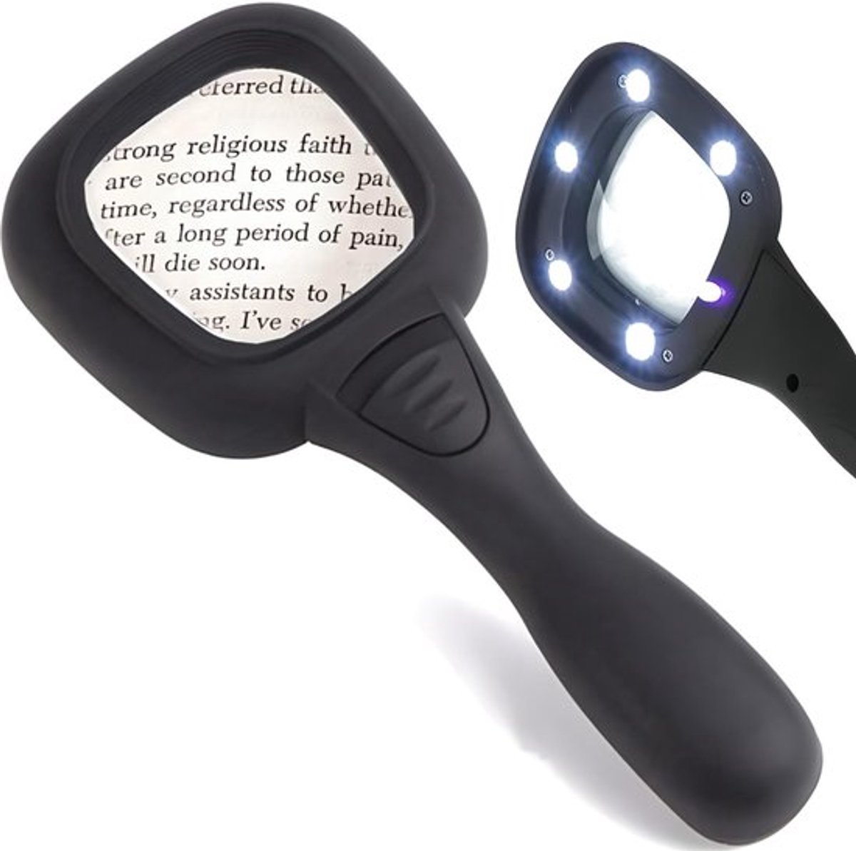 Handvergrootglas met Licht en 5 LED's voor Leesgemak