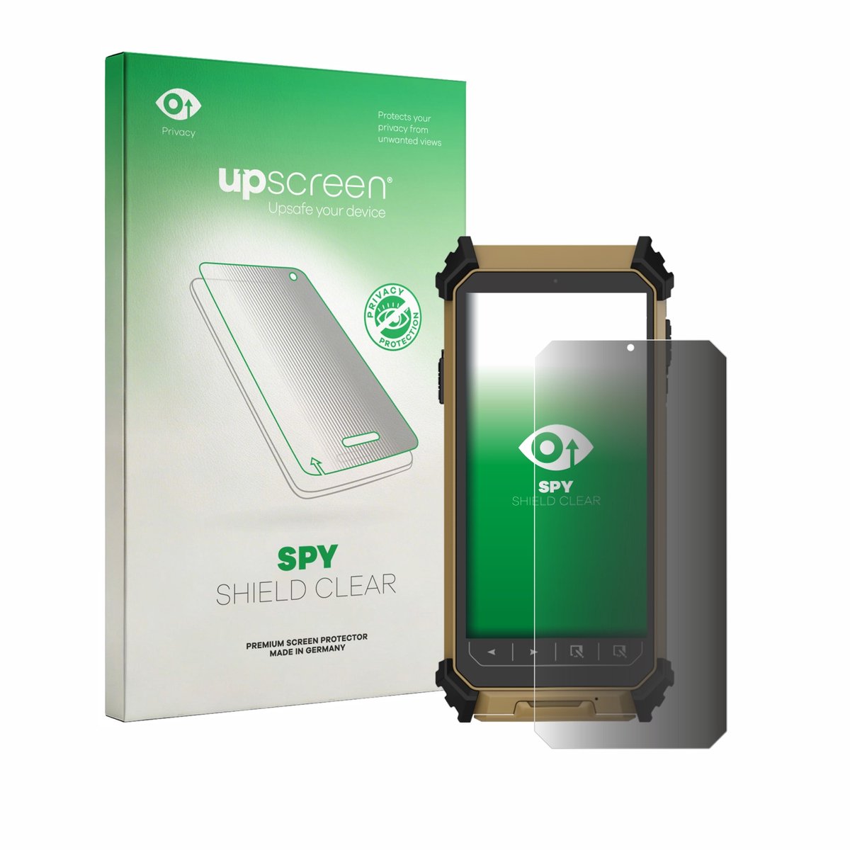 upscreen - privacy screenprotector voor DT Research DT361DM (Portret-Modus) - Folie Beschermfolie Blauwlichtfilter