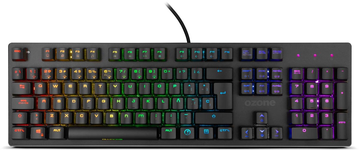 SnelShoppen - Mechanisch Hybride Gaming Toetsenbord voor Gamers - Stil en Comfortabel - Numeriek Toetsenbord - Zwart - Perfect voor Gaming en Kantoor