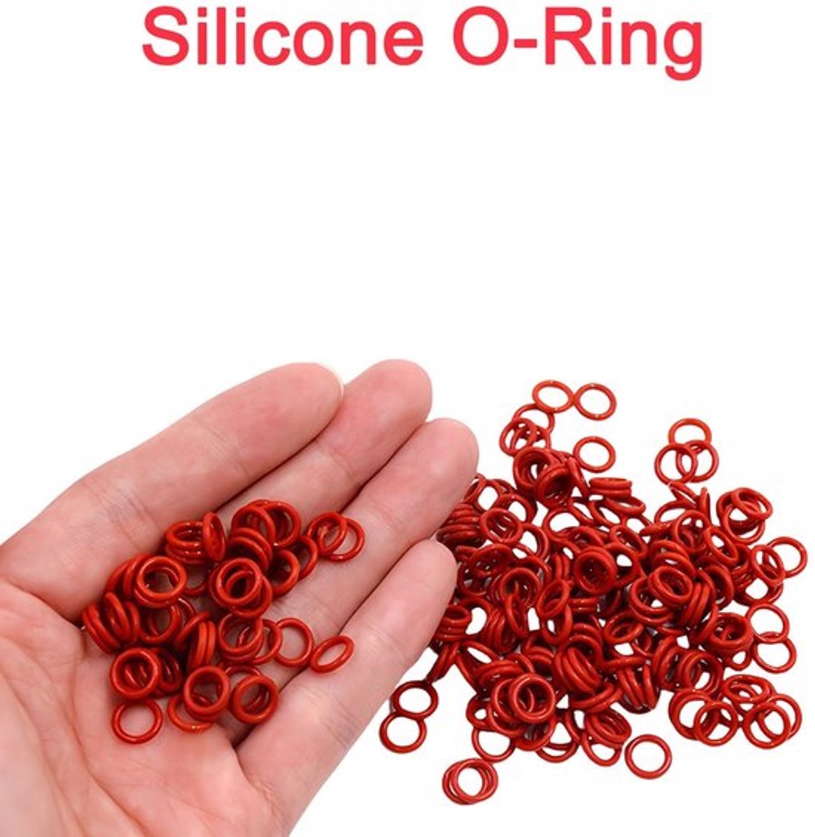 O-ring 9.5mm OD - Siliconen Ring - Afdichtingsring - Antistatisch - Oliebestendig - Hittebestendig - 30 Stuks - Afdichtring