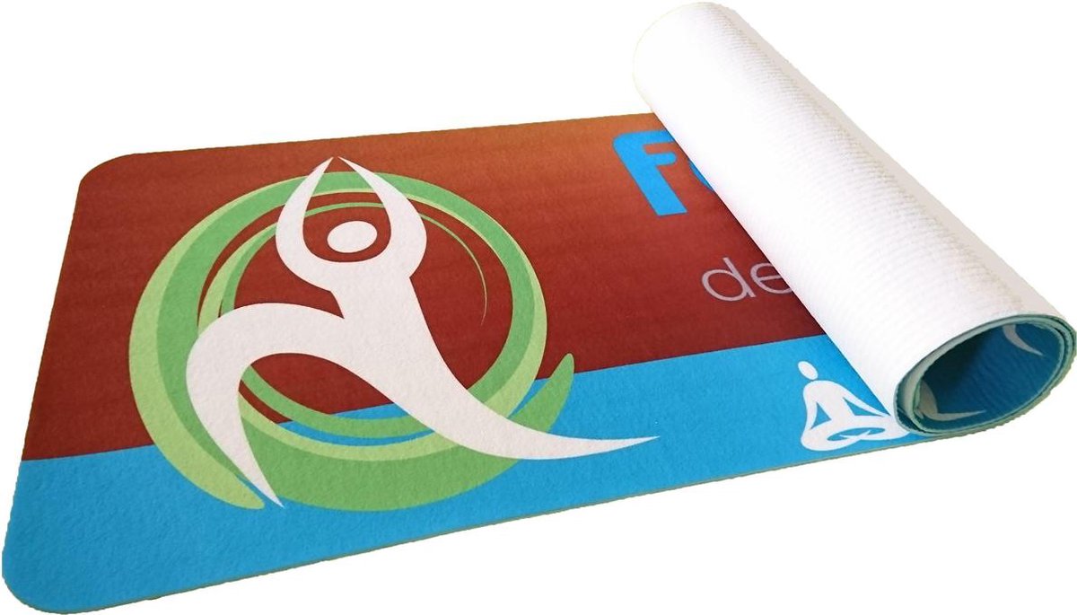 Yogamat met eigen FOTO en TEKST Groen