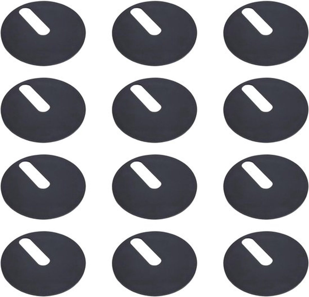 Toilet Scharnier Set - 12 Stuks - 40mm Diameter - Antislip Rubber - Vervangingsset - Eenvoudig te Installeren - Hoge Elasticiteit - Toiletzitting