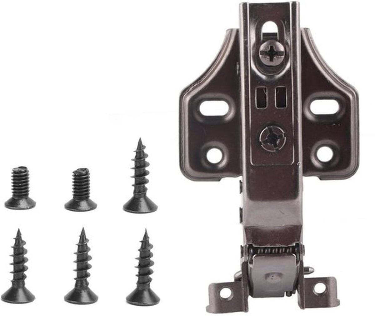 Kastscharnieren Soft Close - Deurscharnieren - Verstelbare Beugel - Aluminium - Zachte Sluiting - Hoge Belastbaarheid - Deurscharnier