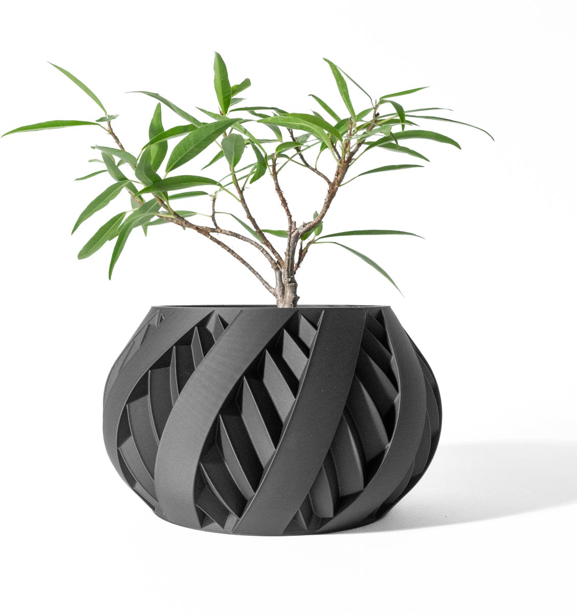 Skushy Silvo Bloempot - Moderne Designpot voor Kamerplanten - Sculpturale Plantenpot voor Woonkamer en Kantoor - Premium Woondecoratie