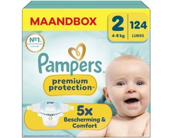Pampers - Premium Protection - Maat 2 - Maandbox - 124 Stuks - 4-8 kg