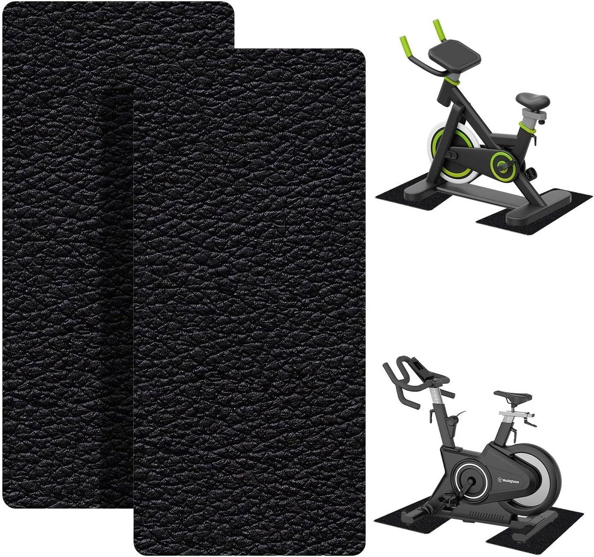 Beschermmat voor Fitnessapparatuur 28 x 70 cm, 6 mm Dikte - Antislip Onderlaag, Geluiddempende Sportmat, Ideaal voor Loopbanden en Crosstrainers