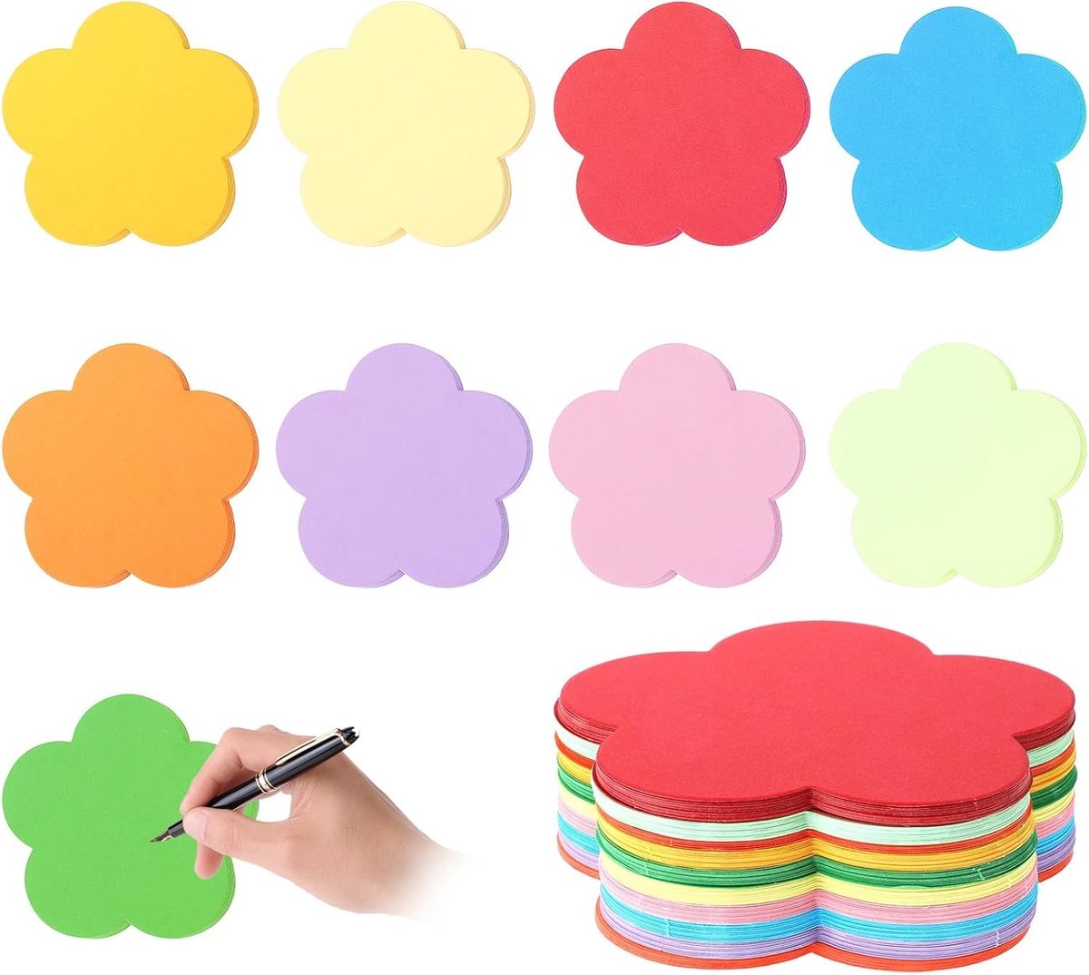 Assortiment van 108 Bloemen Snijwerkjes van 4" voor Pinborden, Lente Klaskamer Decoraties en DIY Projecten voor Feestjes