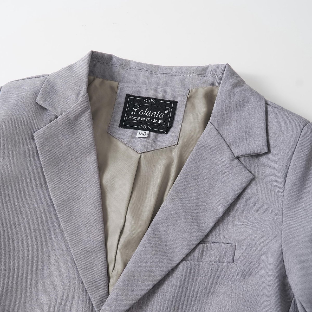SnelShoppen - 2-delig feestelijk pak voor jongens, blazer & broek outfit, grijs, 2-3 jaar, ideaal voor feesten, bruiloften of casual vrijetijdskleding