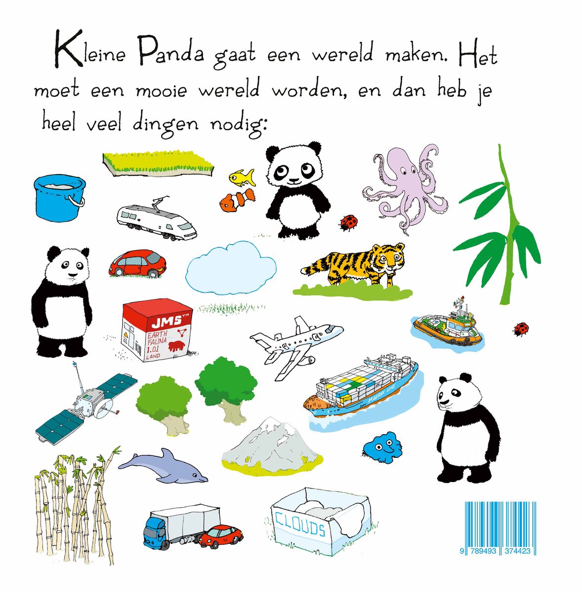 Kleine Panda en de wereld - back cover