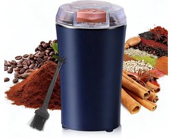 Elektrische Koffiemolen - Kruidenmolen met RVS Messen - 200W - Voor Koffiebonen, Specerijen, Noten en Gedroogde Ingrediënten