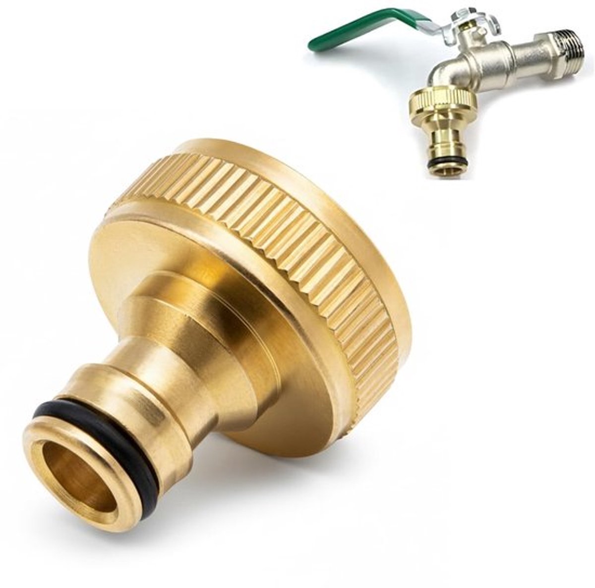 Slang Connector - Waterpijp Adapter - Maximale duurzaamheid - Standaard - Snelle aansluiting - Geschikt voor Huis en Tuin - 1 inch binnen...
