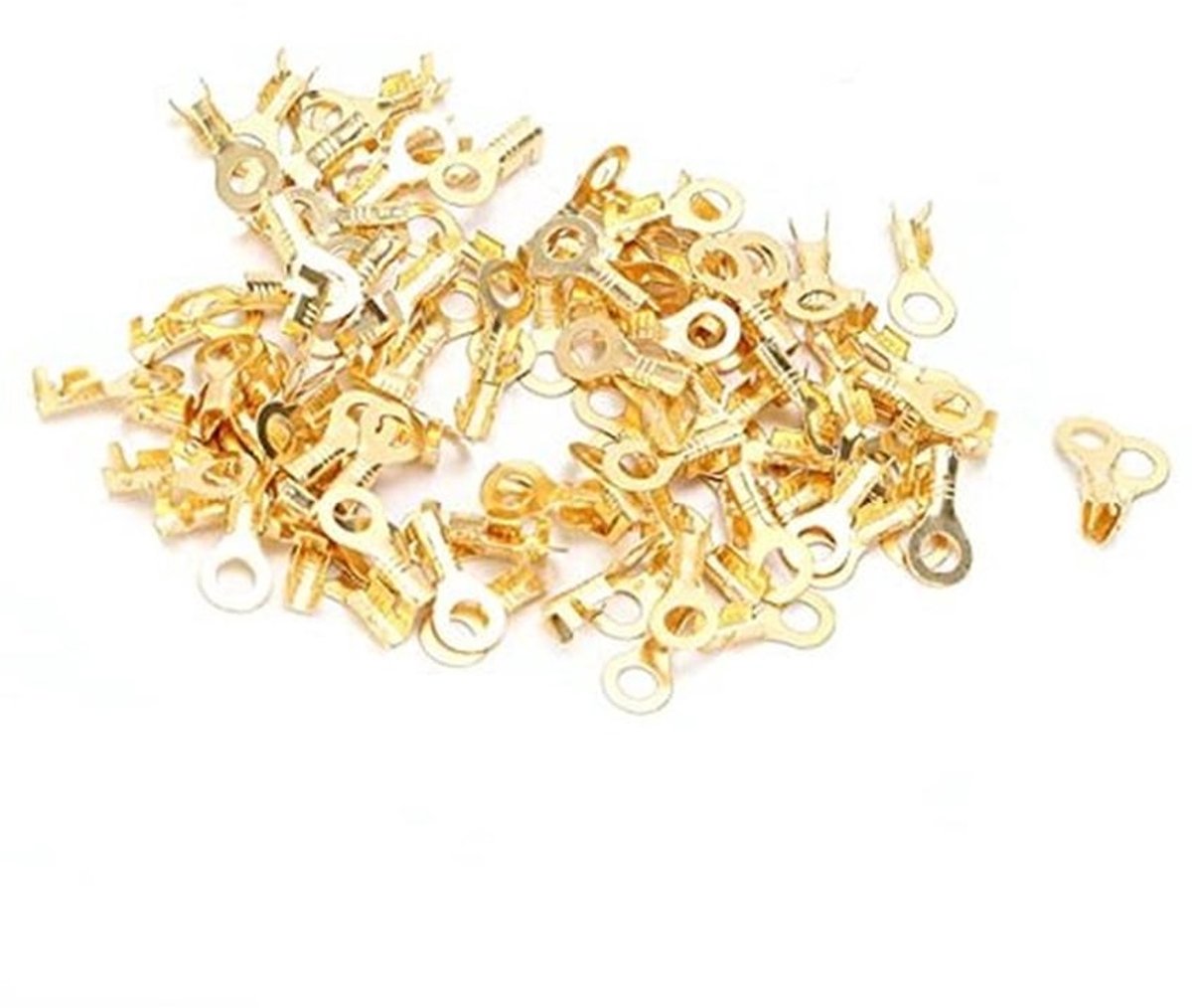 100 Stuks Zware Koperen Ring Terminals voor Kabelverbinding