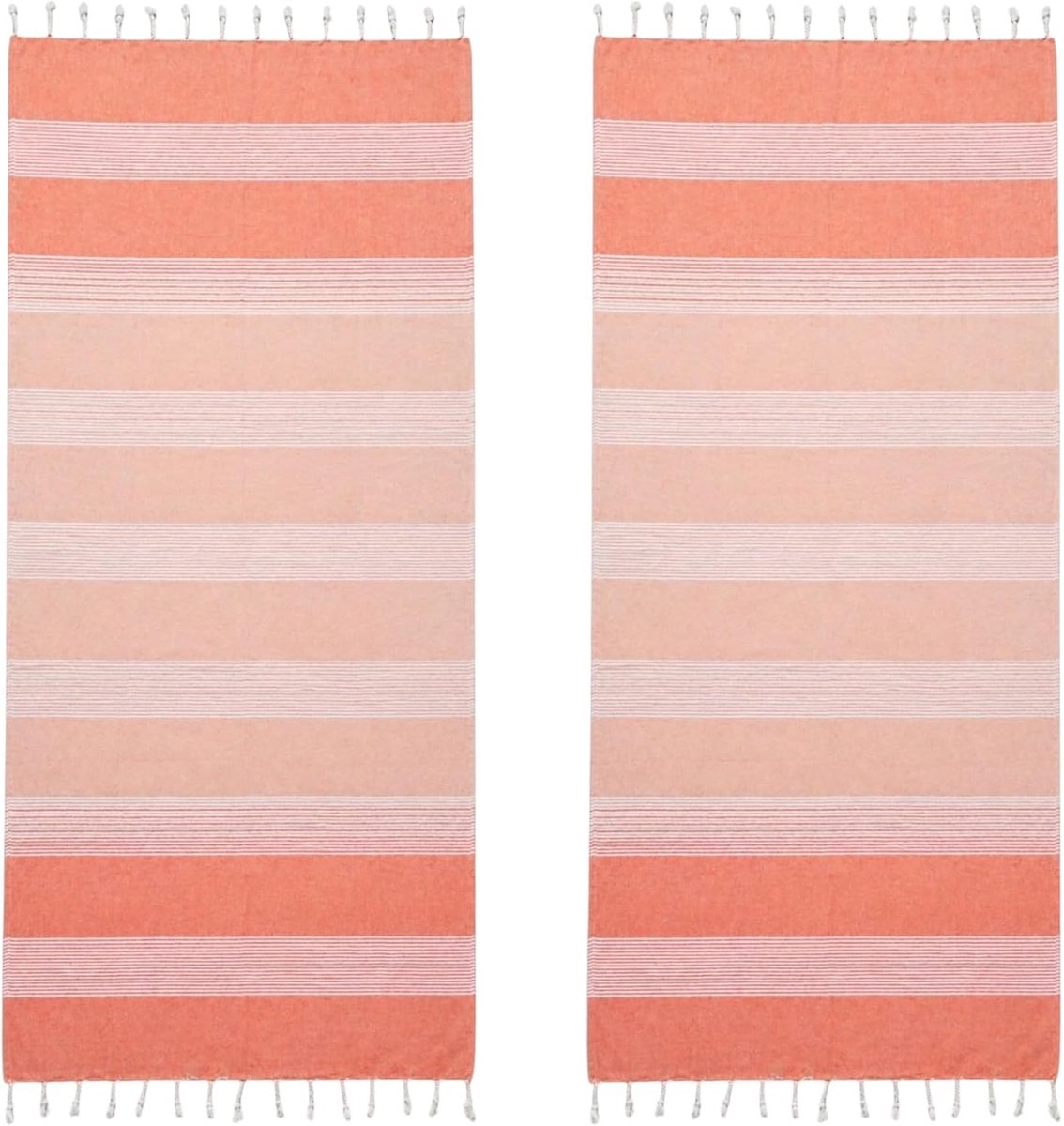 SnelShoppen - Pareo Strandlaken voor Dames, Set van 2, Groot 90 x 200 cm, Lichtgewicht en Sneldrogend, Multifunctioneel voor Zwembad, Spa, Reizen en V