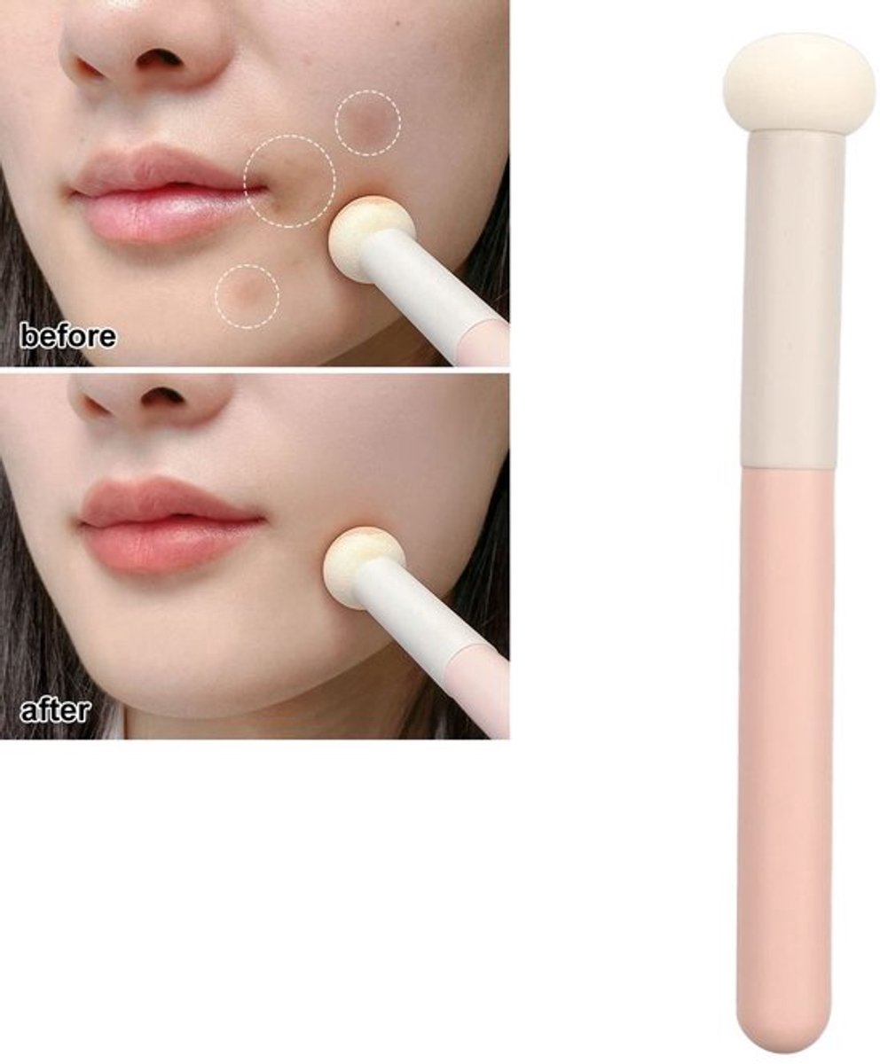 Make-up Spons Ronde Hoofd - Concealer Sponsborstel - Zacht - Elastisch - Geschikt voor Alle Cosmetica - Perfecte Make-up Applicator