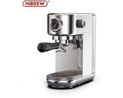 Mura Koffiemachines - Koffiezetapparaat - Melkopschuimer - Espressomachine - Instelbare Temperatuur - Kopjesverwarmer - Zilver