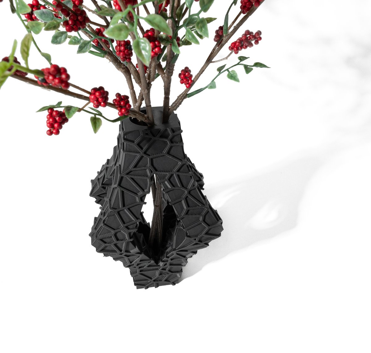 Skushy Vaas Avari - Geschikt voor Bouwbloemen - Japandi Designvaas voor Droogbloemen en Kunstbloemen - Sculpturale Decoratieve Vaas - Moderne Woondecoratie