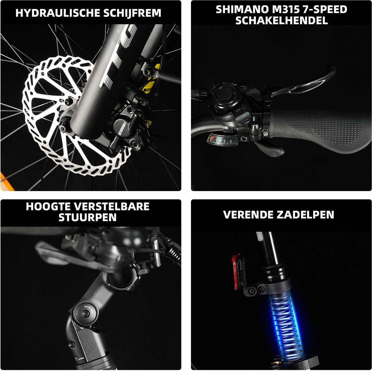 Sencycle Europe Sp. z o.o. TTGO Z3 Elektrische Fiets - 48V15Ah Accu - 27.5 Inch Banden - Max Snelheid 25km/u - Max Bereik 110-120km thumbnail 4