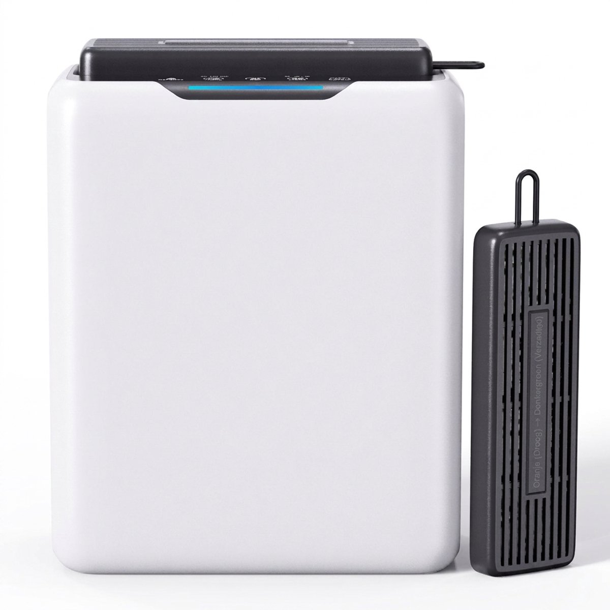 Luchtontvochtiger 3L, elektrische vochtvreter, dubbele Peltier-technologie, ontvochtiger slaapkamer, 30dB ultra stil, stille elektrische luchtontvochtiger voor slaapkamer 20m2, voor thuis en badkamer