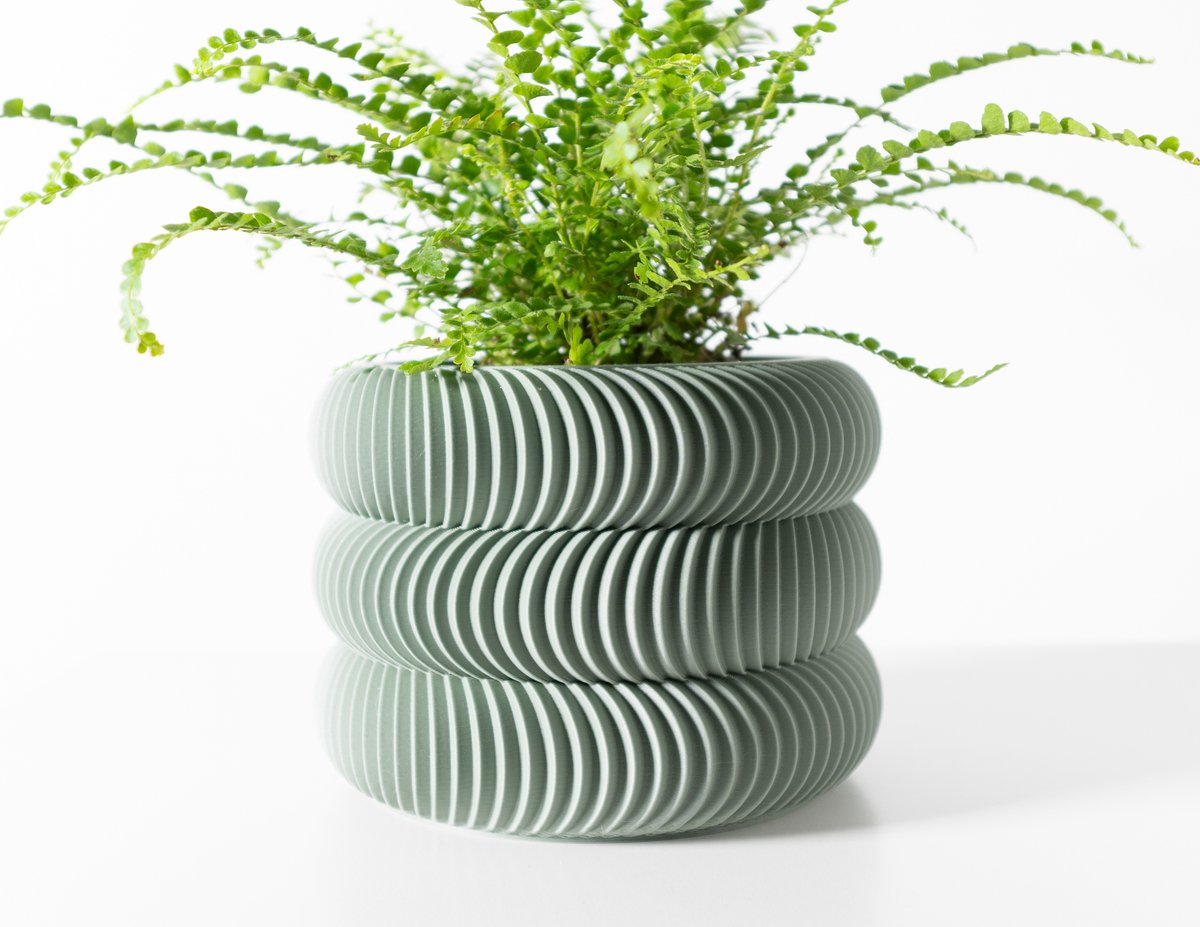 Skushy Maro Bloempot - Moderne Designpot voor Kamerplanten - Sculpturale Plantenpot voor Woonkamer en Kantoor - Premium Woondecoratie