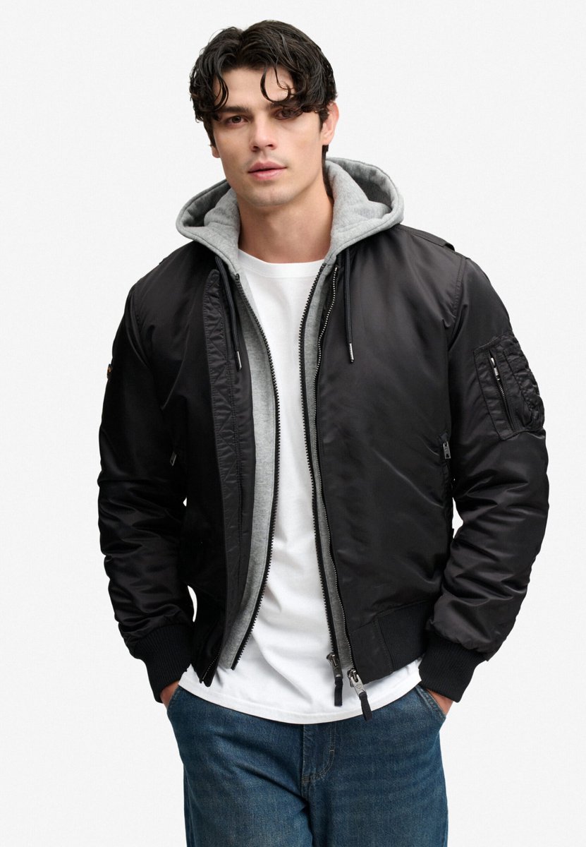 Superdry Heren jas – Mannen – vulling Zwart