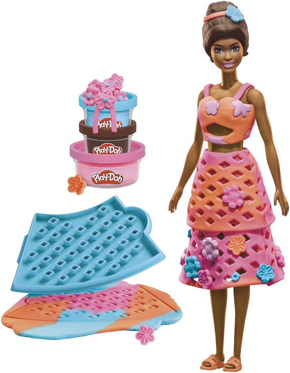 Play-Doh - Haakset Barbie op het strand - Kleiset — cadeau in Spellen & Speelgoed - foto 3