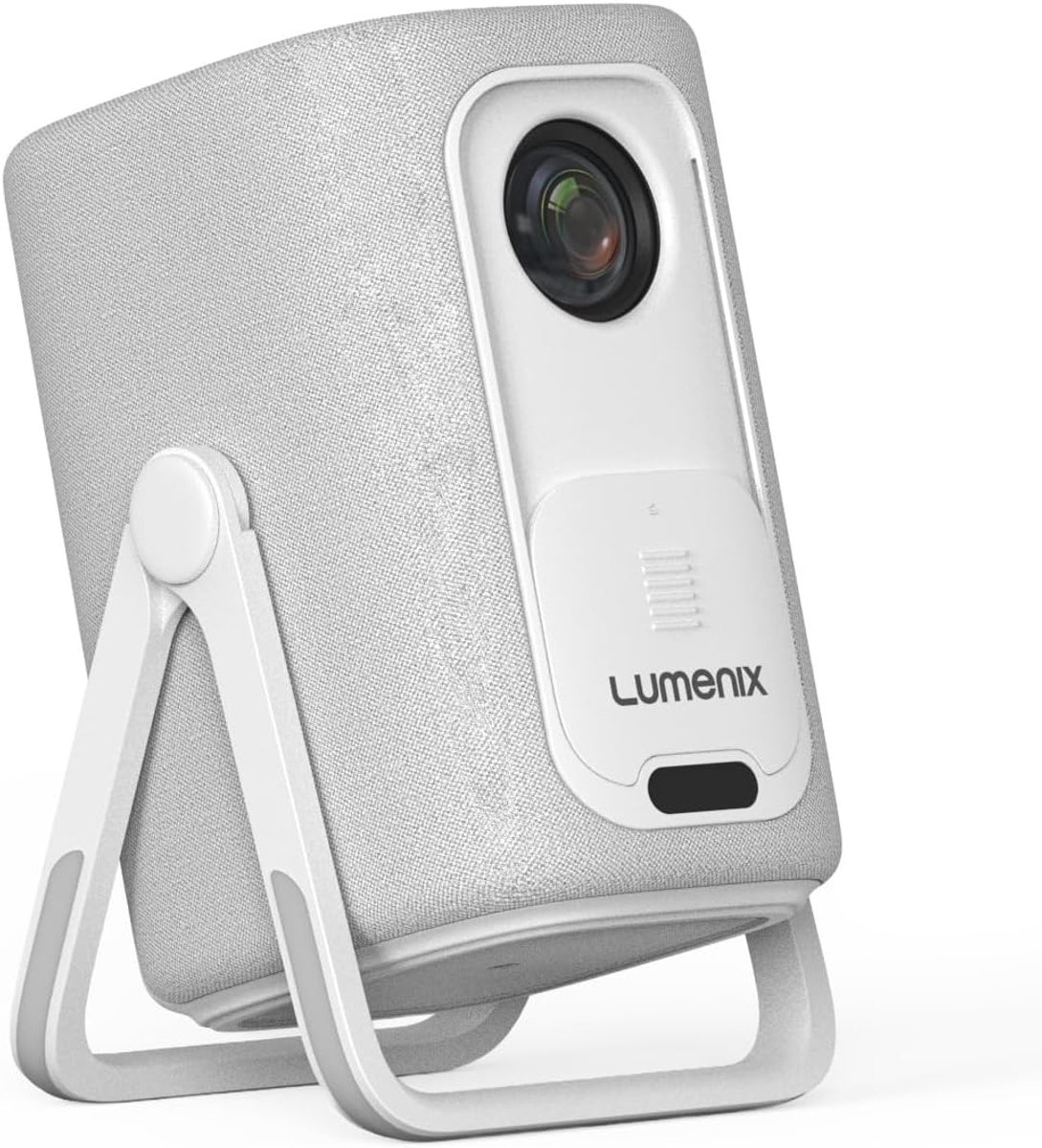 SnelShoppen - Mini Projector met Google TV & Netflix, 500 ANSI Lumen, Full HD 1080p, 4K Ondersteuning, Dolby Audio, WiFi 6 & Bluetooth 5.2, Autofocus,