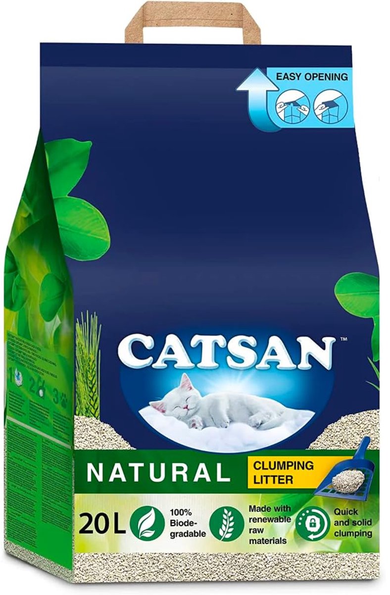 SnelShoppen - Catsan Hygiene Kattenbakvulling 20L - Ultra-absorberend, stofvrij, geurabsorberend, ideaal voor kattenliefhebbers
