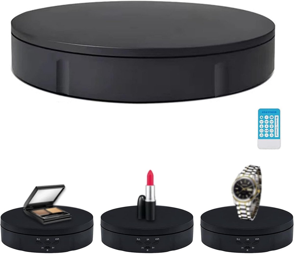 Draaibare Display - Draaiplateau Motor - Product Presentatie - Stille Rotatie - 30 cm Diameter - Zwart